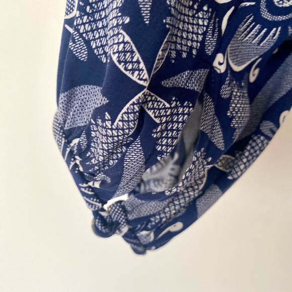 Diane Von Furstenberg Hathaway Silk Patterned Blouse - Picture 5 of 7